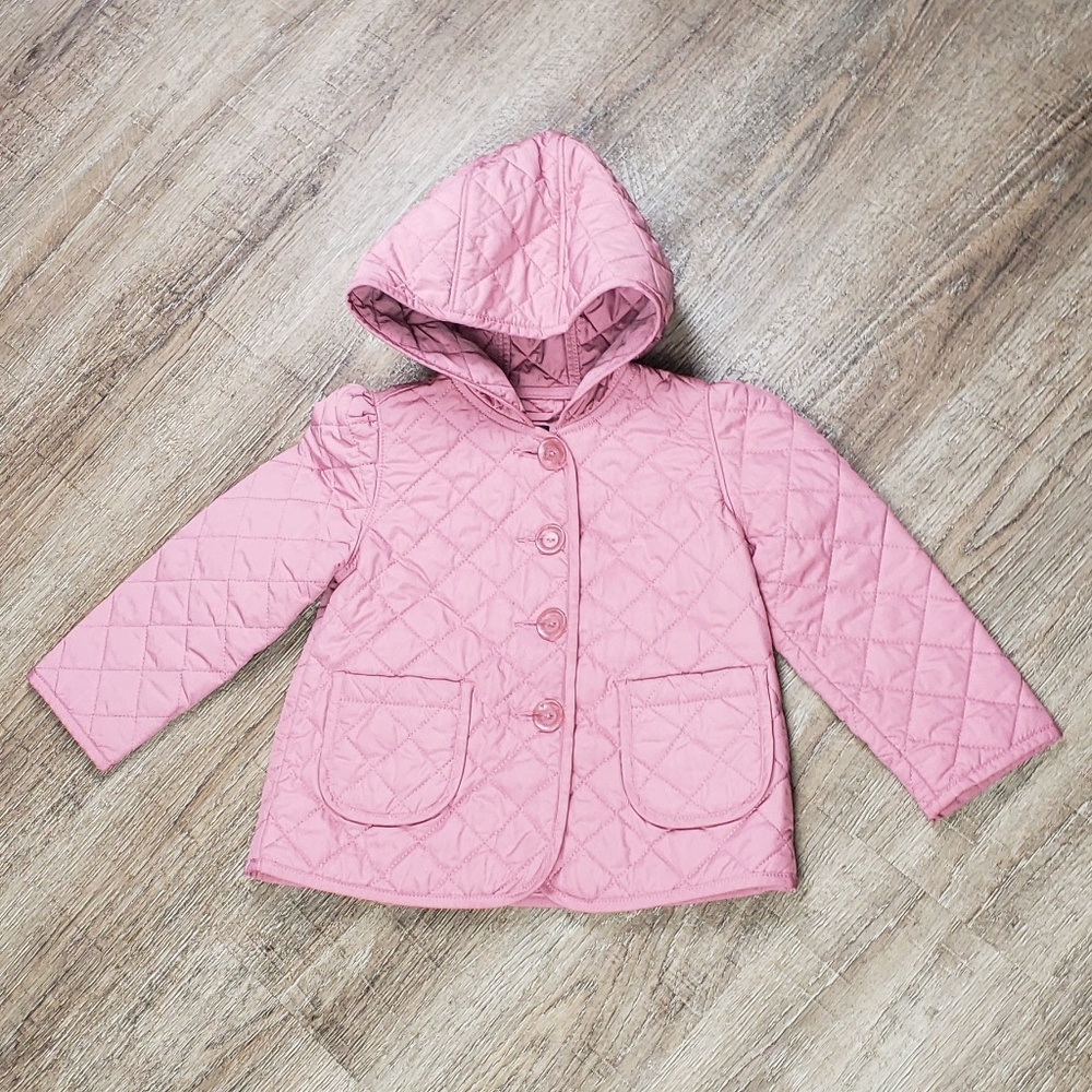 Gap Toddler Dusty Pink Quilted Jacket Sz 4